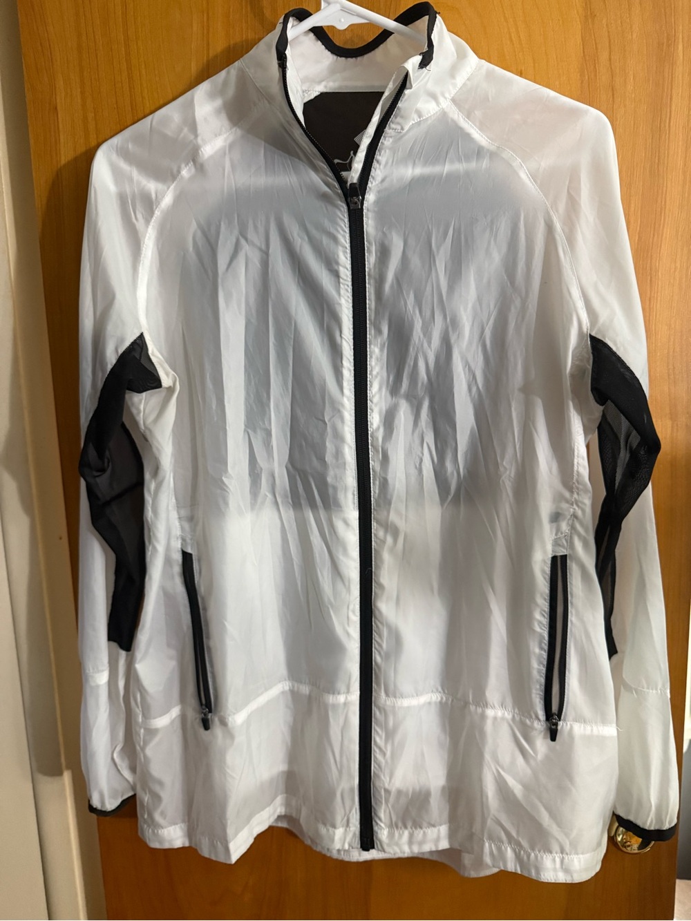LuLaRoe Rise White Jacket with Black Trim